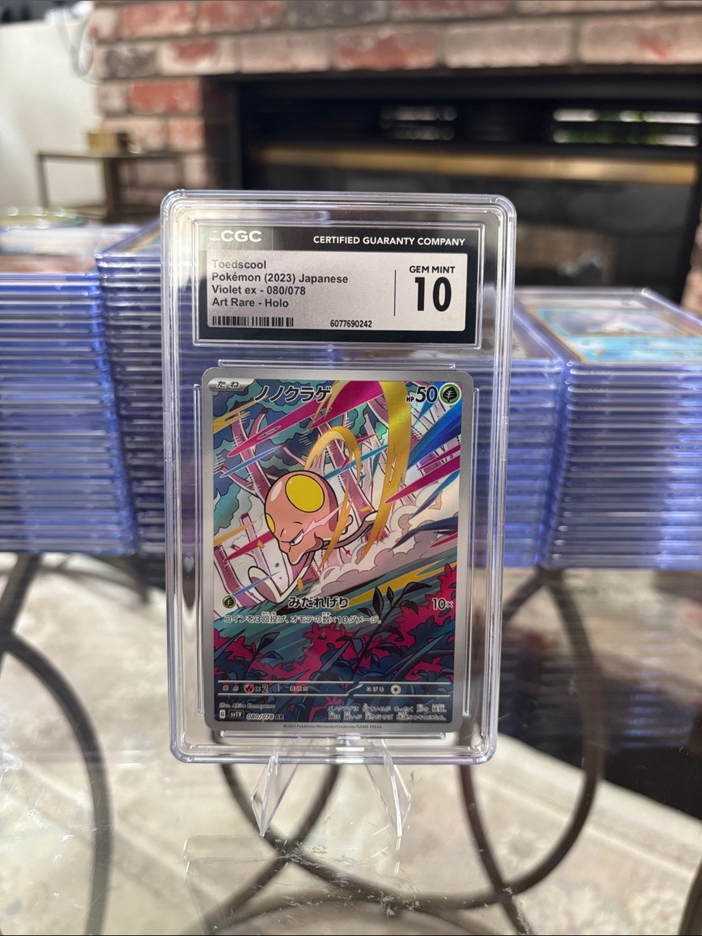 CGC 10 Toedscool Holo Pokemon Japanese Violet ex 070/078 Art Rare SV1V